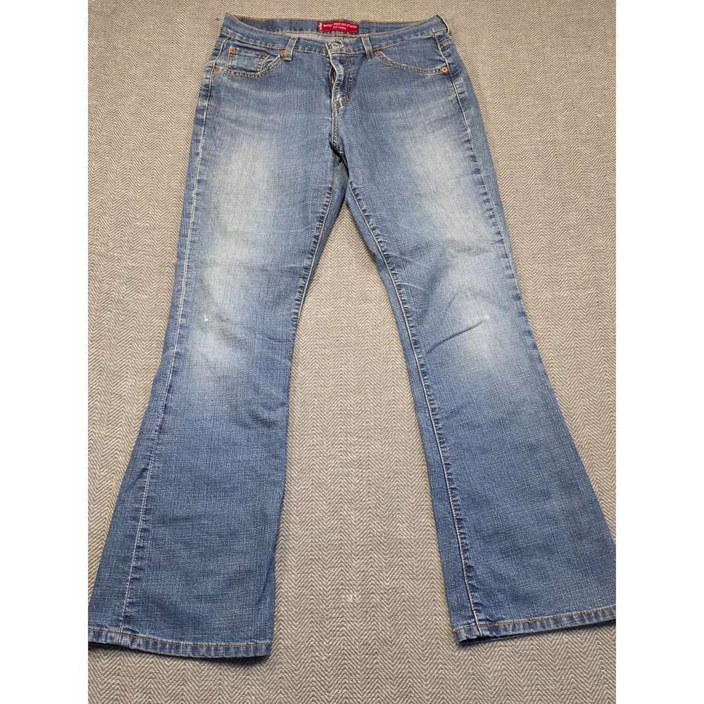 Levis 515 Nouveau Boot Cut Stretch Jean Women 10 MIS M Blue Low Rise Medium Wash